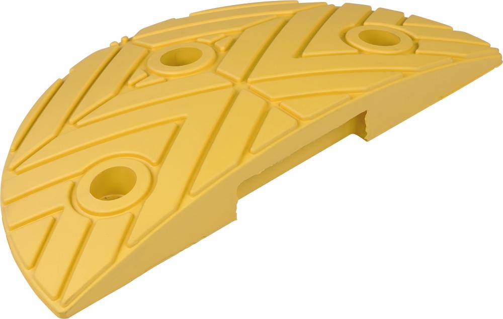 Fahrbahnschwelle Endstück gelb B250xT420xH70 mm - Artikel: 7830105689