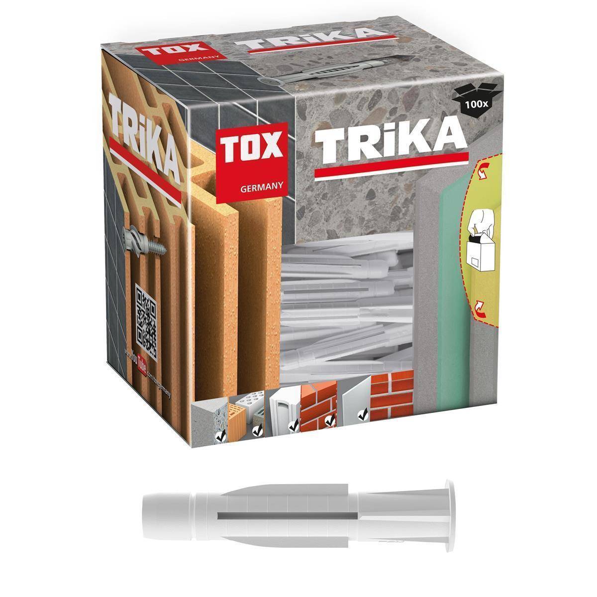 TOX Allzweckdübel Trika 6 x 36 mm, 100 Stück.