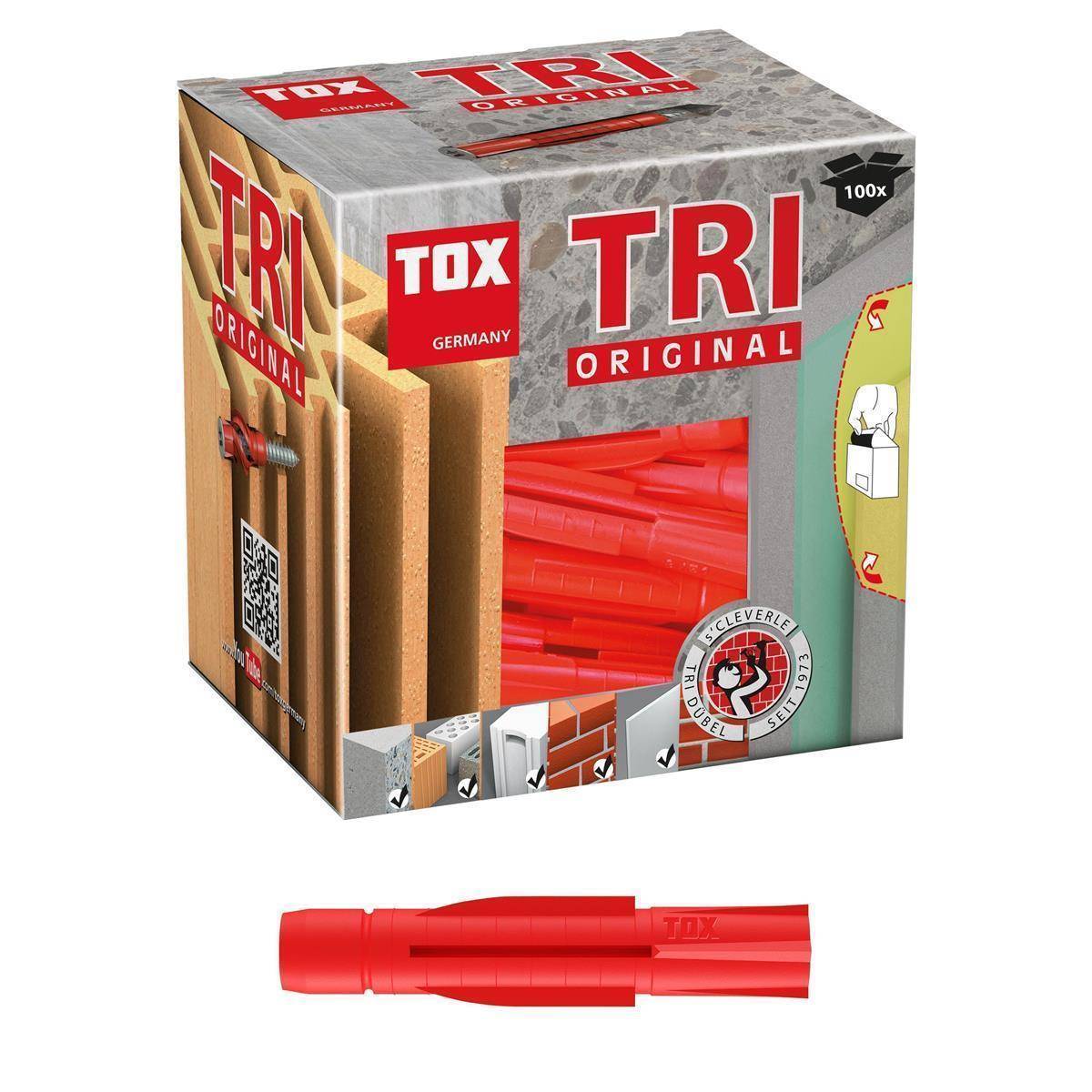 TOX Allzweckdübel Tri 5 x 31 mm 100 Stück - das Original.