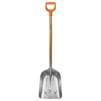 Fiskars 1001637, Getreideschaufel, Aluminium, Polypropylen (PP), Aluminium, Holz, Quadratisch, D-förmig, 1,4 kg
