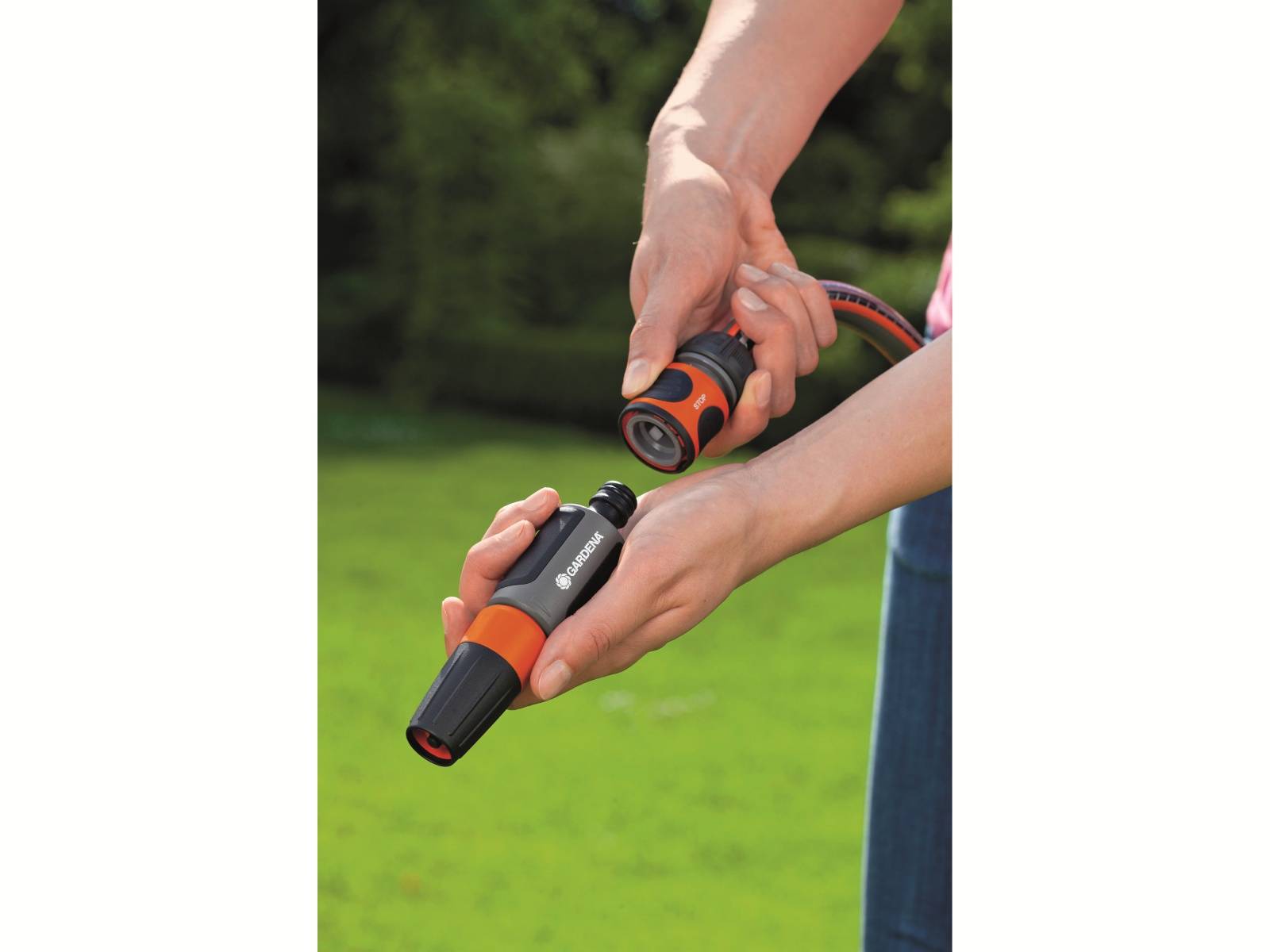 Gardena 18288-20 Gartenspritze mit Anschluss-Set
