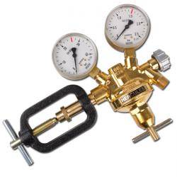 Flaschendruckminderer - Press-Messing-Ausführung - mit Manometer