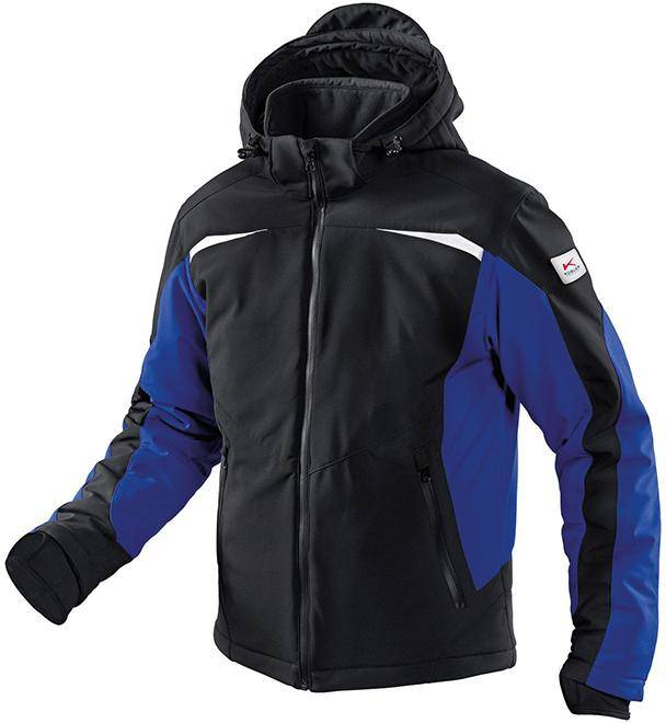 Winterjacke, Softshell, Gr. XL, schw./kbl.blau - Artikel: 4053813035505