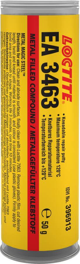 Metal Magic SteelTM Stick Knet Epoxy Loctite 3463 396913 Gebindeart Kartusche Inhalt 50 g