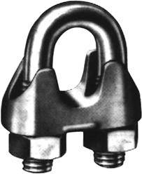 Drahtseilklemme ehem. DIN 741 verzinkt 3mm 1/8" - Artikel: 4011645031614