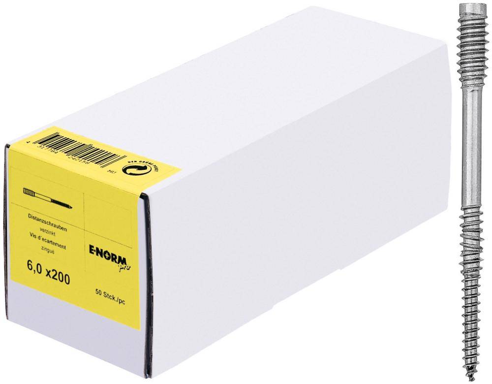 Distanzschraube galZn 6,0x120 E-NORMpro