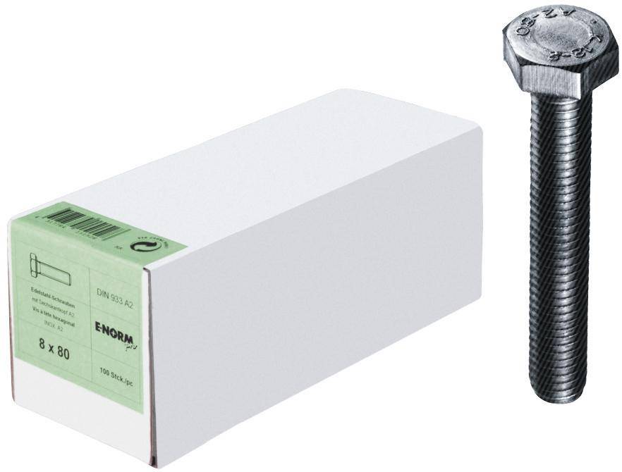 DIN 933 Edelstahl A2 M10x35 HP E-NORMpro - Artikel: 4317784151566