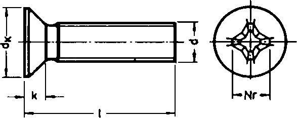 DIN 965 4.8 -H galZn M6x80 KP E-NORMpro