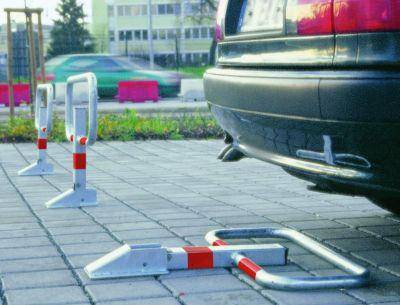 Parkbügel zum Aufdübeln feuerverz.,refl. Rotringe