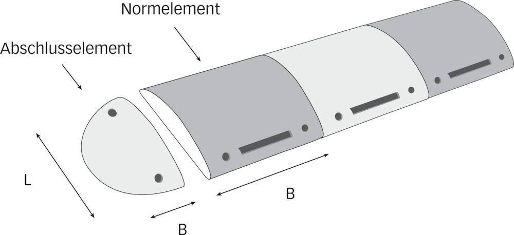Abschlußelement mit Nut TOPSTOP 5-RE, gelb