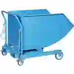 Spänekippbehälter 300 l B800xT1175xH892 mm Muldenhöhe 600mm RAL 5012 Spänekippbehälter 300 l B800xT1175xH892 mm Muldenhöhe 600mm RAL 5012