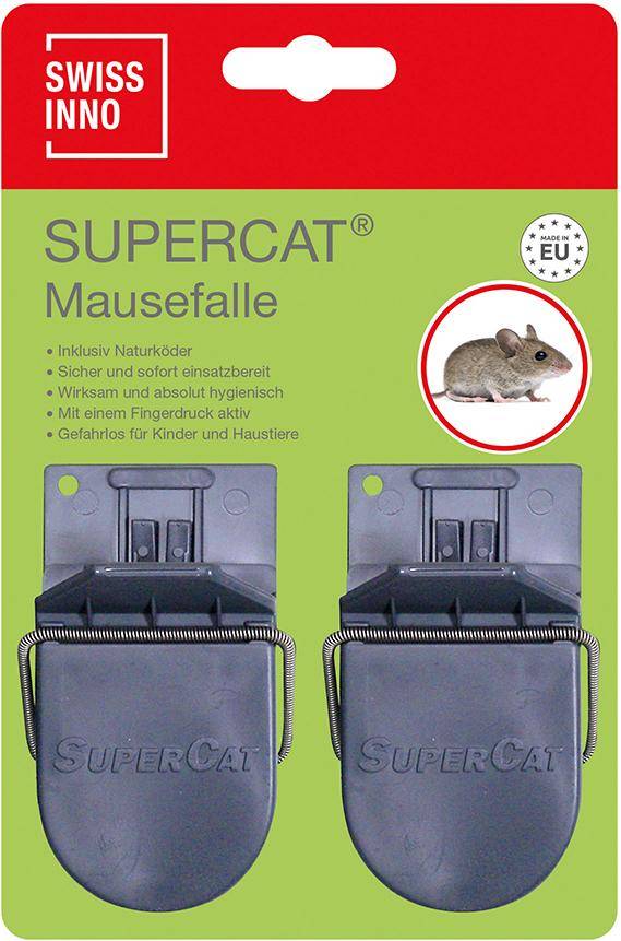 Mausefalle Supercat 2er inkl. Köder Swissinno Solution