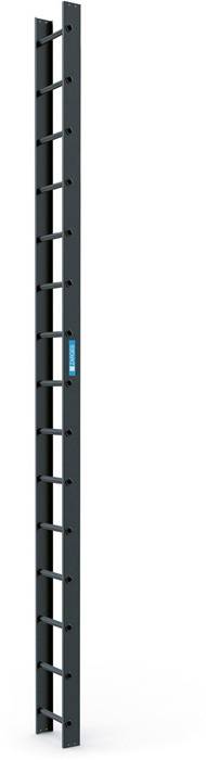 Dachleiter 15Sprossen L.4,2m B.340mm G.6,8kg anthrazitgrau Holm-H.110mm Zarges