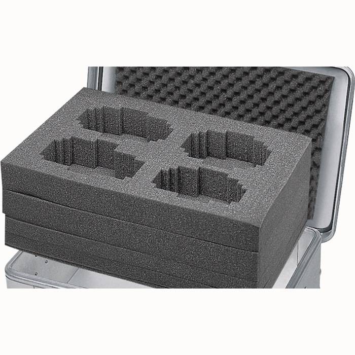 Würfelschaumset Innenmaße 750x350x310mm PU Zarges