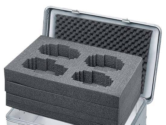 Würfelschaumset Innenmaße 910x350x380mm PU Zarges