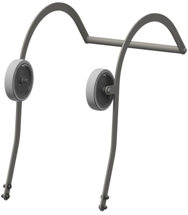 Firsthaken G.3kg Stahl verz. fahrbar Zarges