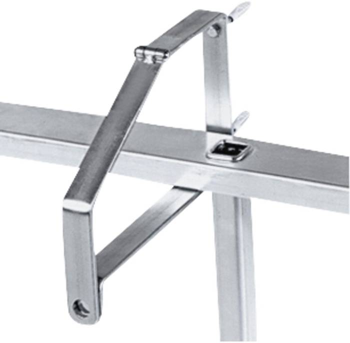 Leiternhalter m.Dübel u.Schrauben Stahl verz. o.Schloss Zarges