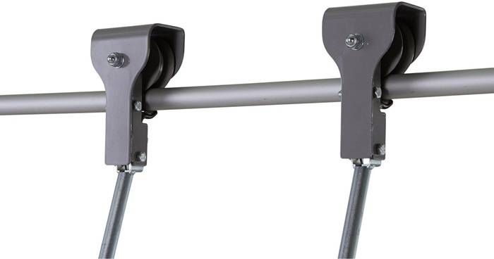 Stufen-Regalleiter Comfortstep Trec LH 6Stufen senkr.Einhäng-H.1,84-2,08m fahrb.
