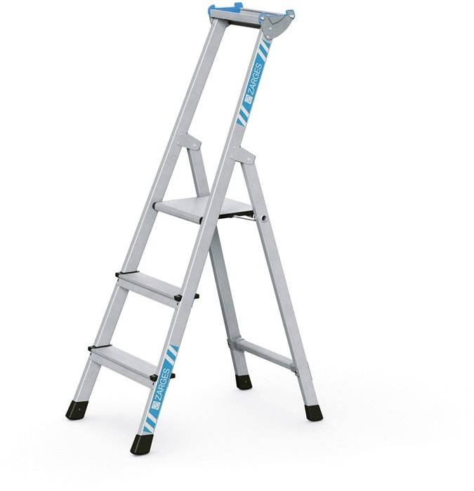 Stufen-Stehleiter XLstep S 3Stufen L.1,41m Arbeits-H.2,75m G.6kg Zarges