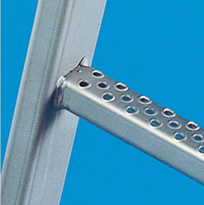 Steigleiter L.5,9m Steig-H.4,7m VA einzügig Zarges