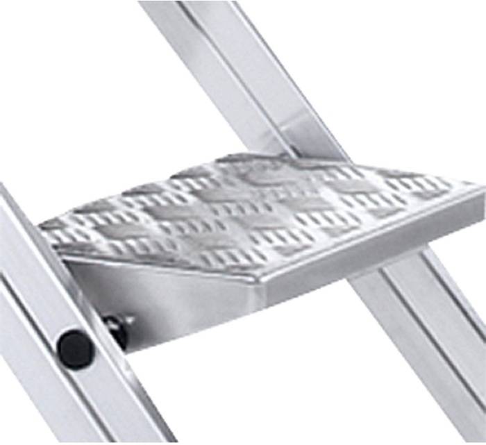 Stufentritt Plazatec P 3Stufen Arbeits-H.2,67m G.6,6kg Riffelblechbelag Zarges