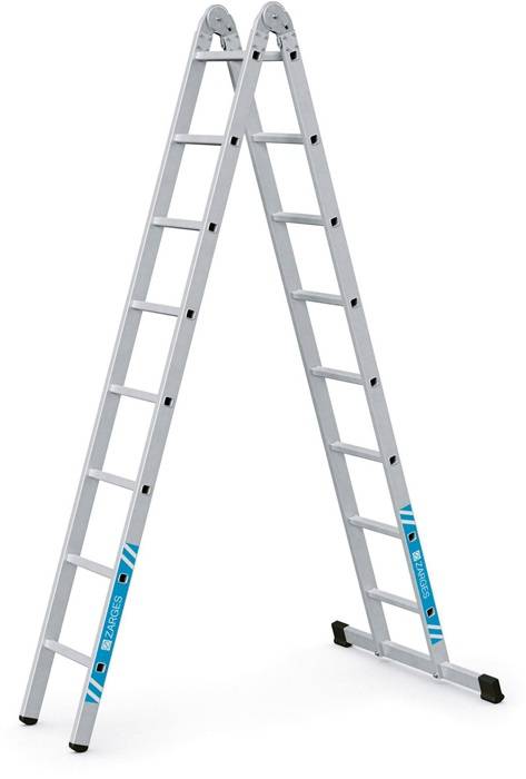 Mehrzweckleiter Combimaster X 2x8Spr. L.2,4-4,7m Arbeits-H.3,6-5,45m gebördelt