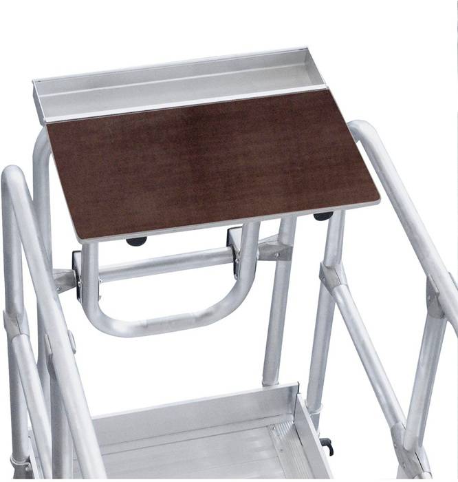 Kommisionierablage nur m.Geländer montierbar Alu. Zarges