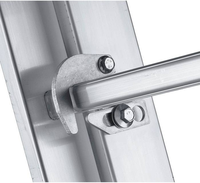 Steh-Schiebeleiter Combimaster Plus X 2x14Sprossen L.4,1-7,19m Arbeits-H.7,9m