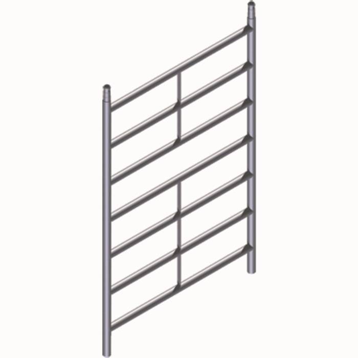 Aufsteckrahmen 4Sprossen H.1,12m G.5,9kg f.Gerüst-B.1,35m Zarges