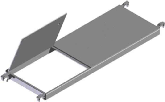 Plattform f.Gerüst-L.2,5m B.0,6m G.17,5kg m.Klappe Zarges