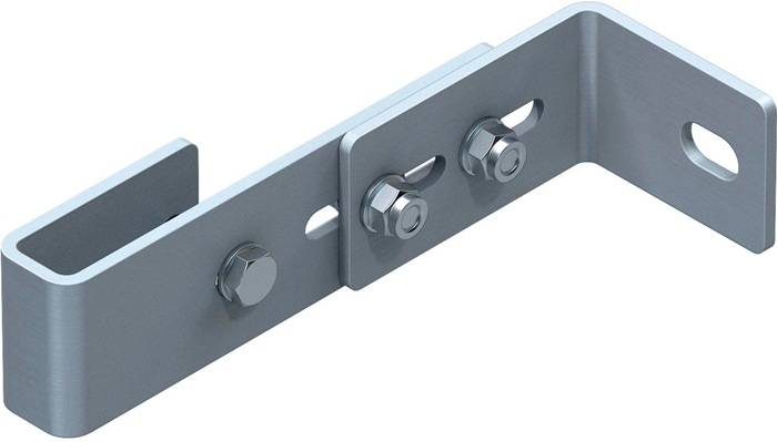 Wandhalter G.1,4kg Stahl verz. verstellbar f.Wandabstand 150-200mm Zarges