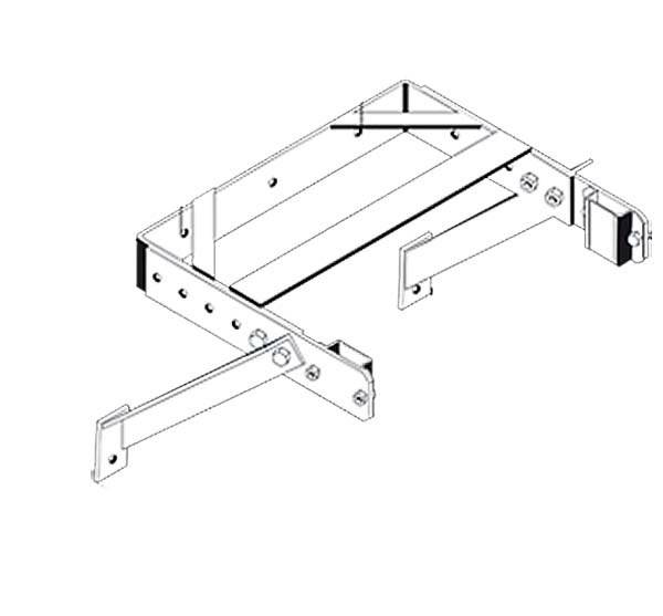 Wandhalter U-Bügel G.13,8kg Stahl verz. verstellbar f.Wandabstand 400-600mm