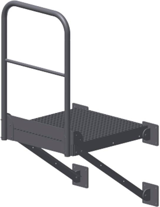 Umstiegspodest BxT 800x800mm G.73kg Stahl verz. Zarges
