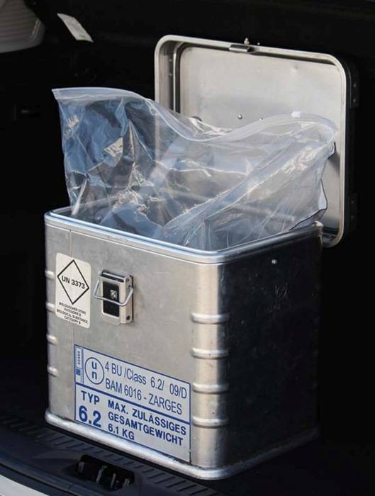 Schiebeverschlussbeutel LxB 600x600mm PE Zarges 1 Karton zu 100 Stück