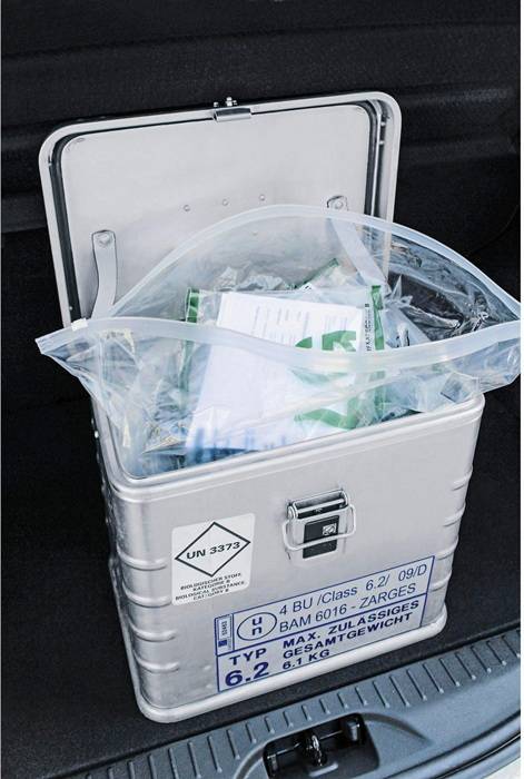 Schiebeverschlussbeutel LxB 600x600mm PE Zarges 1 Karton zu 100 Stück