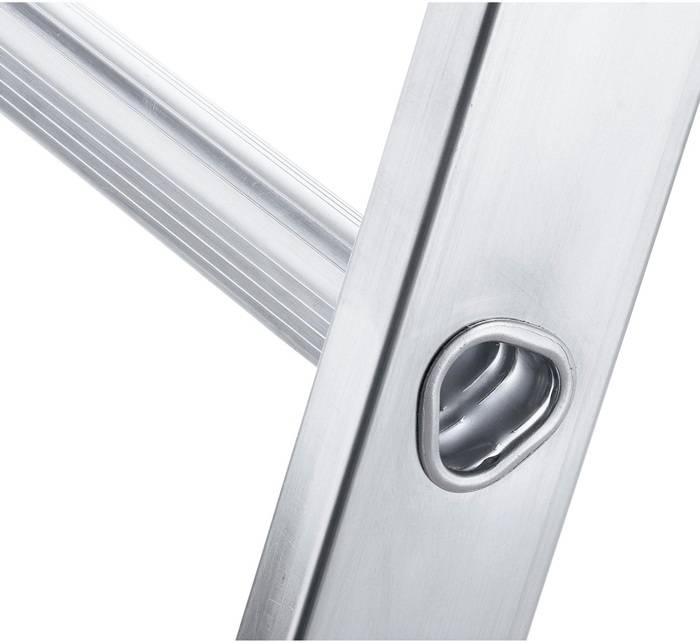 Mehrzweckleiter Combimaster DX 2x14 Sprossen L.4,1-6,9m Arbeits-H.7,6m gebördelt