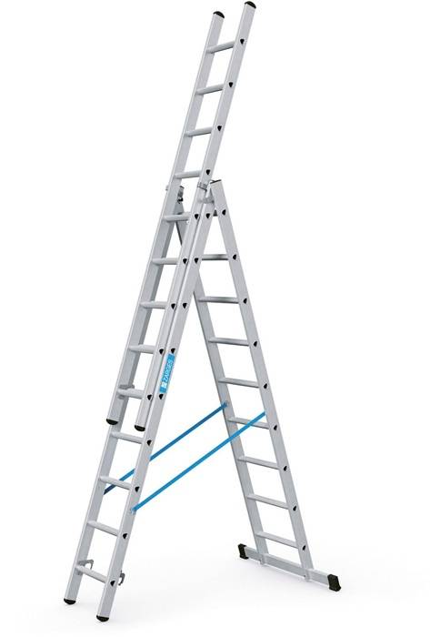Mehrzweckleiter Skymaster DX 3x9 Sprossen L.2,7-6,1m Arbeits-H.6,85m Zarges