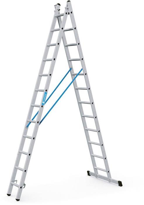 Mehrzweckleiter Combimaster DX 2x12 Spr. L.3,54-6,06m Arbeits-H.6,8m gebördelt