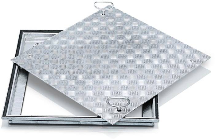 Schachtabdeckung Schachtmaß LW 1000x1000mm Stahl verz. Außenmaß 1160x1160mm