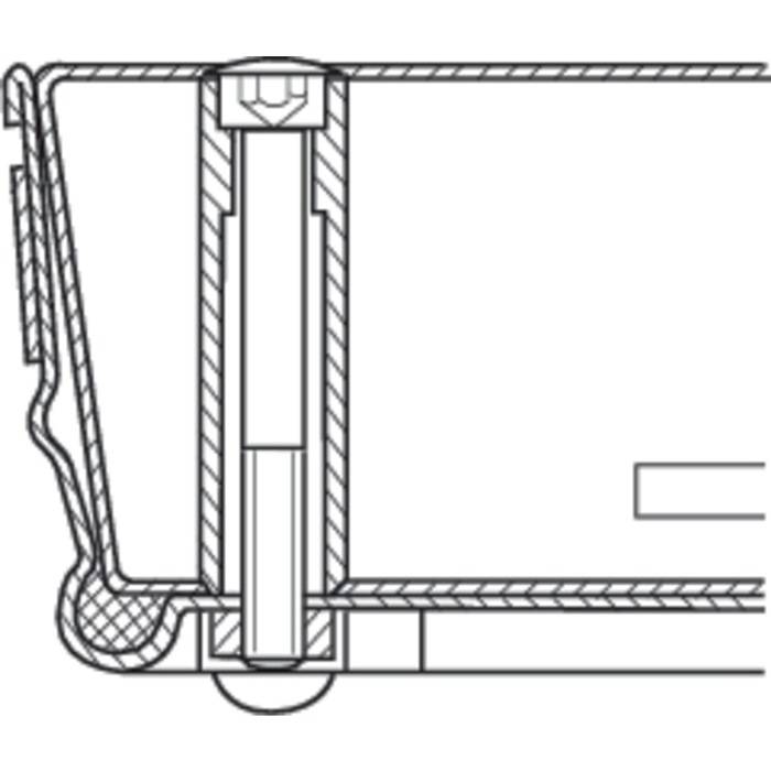 Schachtabdeckung Schachtmaß LW 600x600mm Stahl verz. Außenmaß 720x720mm Zarges