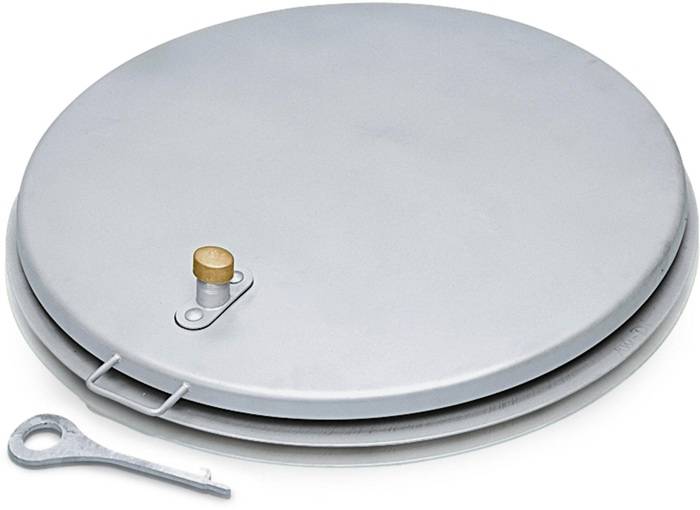 Schachtabdeckung Schachtmaß LW 1000mm VA rund m.Gummidichtung/Isolierung Zarges