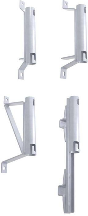 Einsteckhülse Wandabstand 30mm G.1,1kg Stahl verz. Zarges