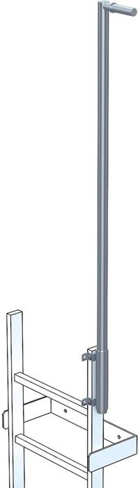 Einstieghilfe L.1,6m D.44mm G.5,1kg VA Zarges