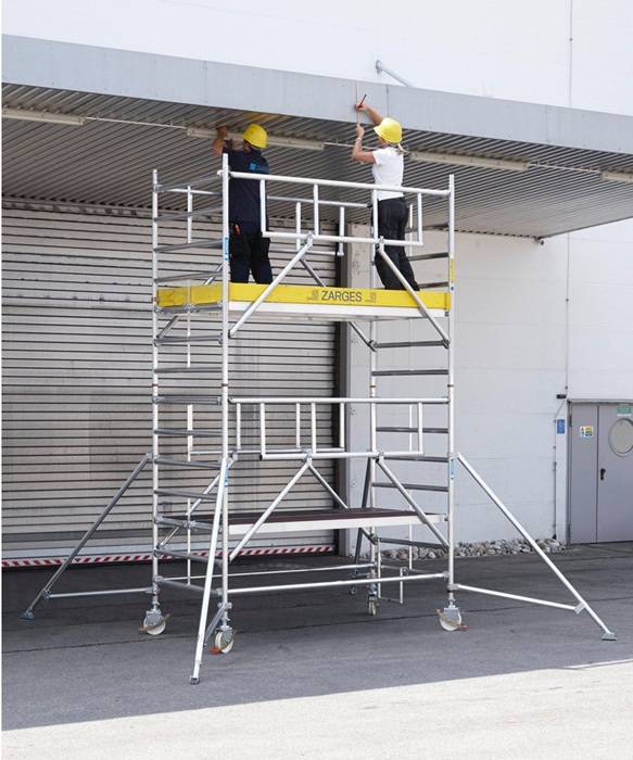 Fahrgerüst Multitower S-PLUS 2T Arbeits-H.5,35m Plattform-Gr.1,2x1,8mG.190,5kg