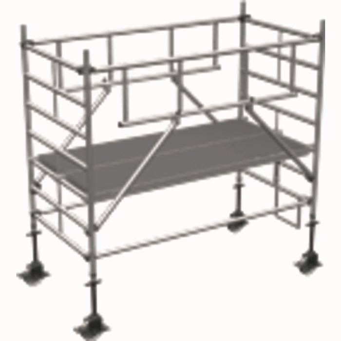 Fahrgerüst Multitower S-PLUS 2T Arbeits-H.3,4m Plattform-Gr.1,2x2,5mG.110kg