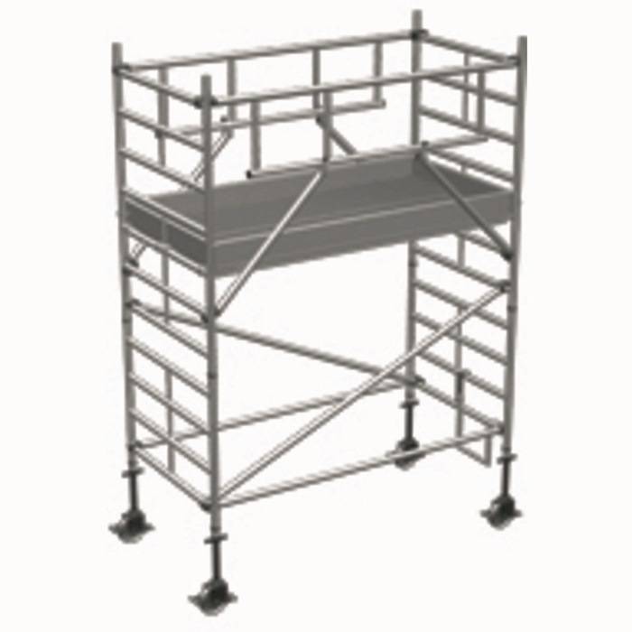 Fahrgerüst Multitower S-PLUS 2T Arbeits-H.4,5m Plattform-Gr.1,2x1,8mG.120,7kg