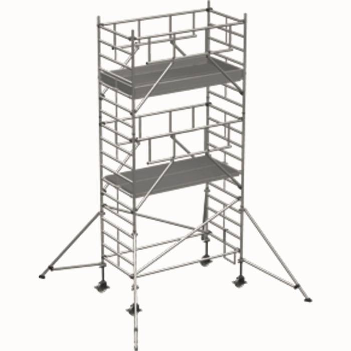 Fahrgerüst Multitower S-PLUS 2T Arbeits-H.6,45m Plattform-Gr.1,2x2,5m Zarges