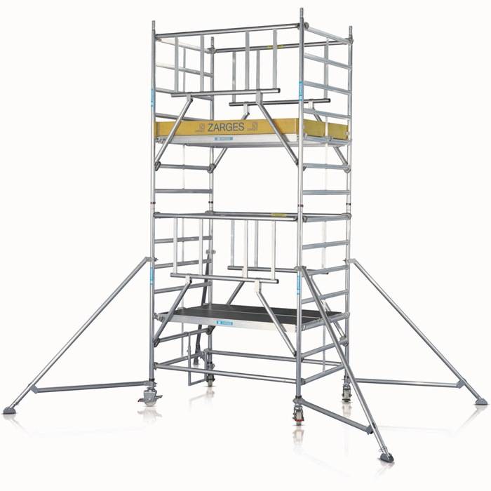 Fahrgerüst Multitower S-PLUS 2T Arbeits-H.10,4m Plattform-Gr.1,2x2,5m Zarges