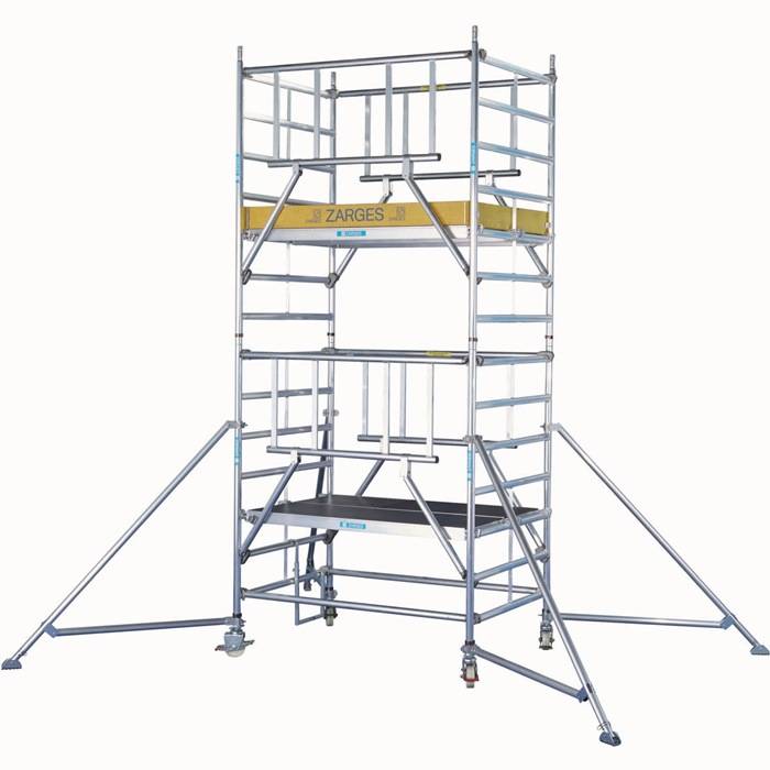 Fahrgerüst Multitower S-PLUS 2T Arbeits-H.13,2m Plattform-Gr.1,2x1,8m Zarges