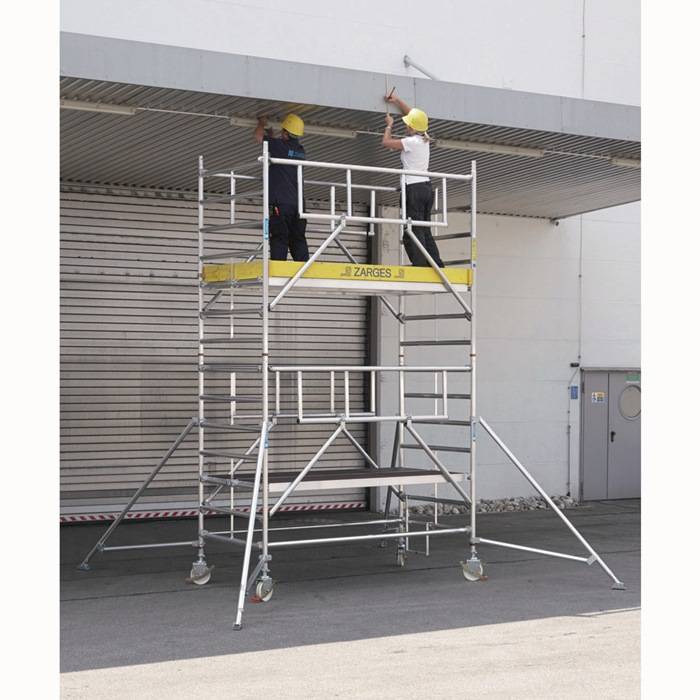Fahrgerüst Multitower S-PLUS 2T Arbeits-H.5,35m Plattform-Gr.1,2x1,8mG.190,5kg